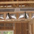Chase framing is completed and ready for drywall