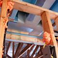 Run-out duct is sealed with mastic