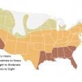 Termite Infestation Probability Map, Adapted from the 2021 International Residential Code (IRC), Figure R301.2(7)