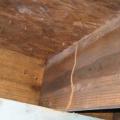 This termite mud tube shows termites have climbed the foundation wall to reach the home’s subfloor