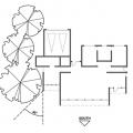This house is sited so the existing trees will shade the west-facing walls to minimize summertime heat gain