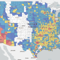 The national risk of heat wave in the United States as of 2023.