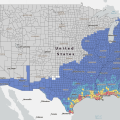 The national risk of hurricanes as of 2023
