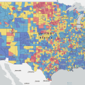 The national risk of winter weather in the United States as of 2023.