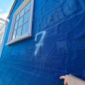 Wrong - House wrap should be installed bottom to top, so that upper layers overlap the lower layers encouraging water to shed out instead of behind the house wrap.