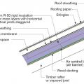 The ventilation space in this vented over-roof keeps the roof cool to prevent ice dams over the unvented attic
