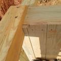 Wrong - Vertical support members are not alligned.