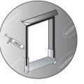 Caulk top and sides of window