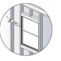Air seal rough opening from inside