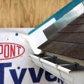 Install remaining sidewall flashing, counter flashing, and shingles