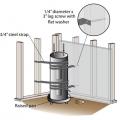 Water heater is elevated to a new location above the Base Flood Elevation