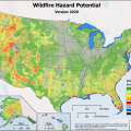 Wildfire Risk map of the United States