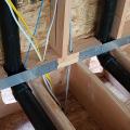 Wrong – Don’t cut more out of framing than needed for plumbing pipes.