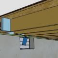 Band joist insulation air sealing detail