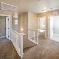 Transfer grills and jump ducts provide pathways for air to reach the centrally located HVAC return grille, even when bedroom doors are shut.