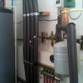 Pipe insulation helps retain heat in the pipes which provide hot water from the air-to-water heat pump for domestic hot water and space heating.