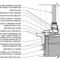 Example sill detail for window replacement without siding replacement