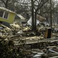 Hurricane Katrina destroyed thousands of homes along the Gulf Coast including these homes in Biloxi, MS 