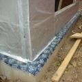Flexible rubber through-wall flashing