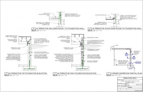 FEMA P-320 Safe Room Design Details for Safe Rooms That Use Basement Walls