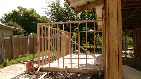 When adding an addition to an existing home, the new construction must