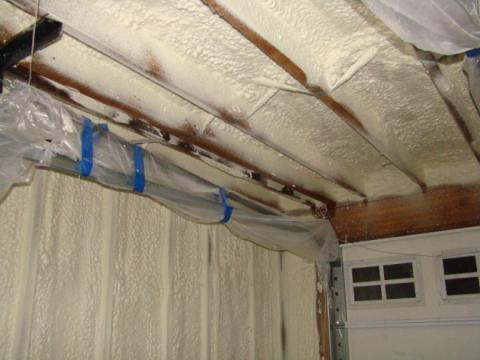 Right - Walls and ceilings shared by the garage and living space must be air sealed and insulated.