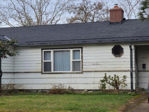 Discoloration and peeling paint means there could be a moisture issue that should be addressed.