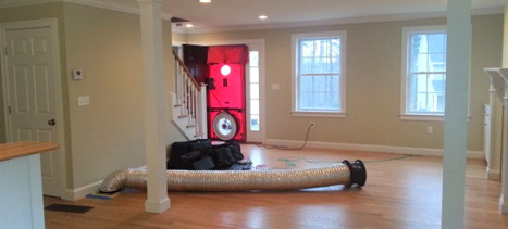 To perform a duct leakage to outside test, the home must be pressurized using a blower door while the duct test is carried out at the same pressure.