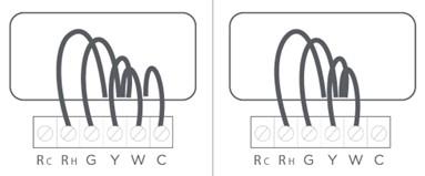 Where the home’s existing HVAC thermostat has four or more wires, this wiring set up will typically work for installation of most smart thermostats.