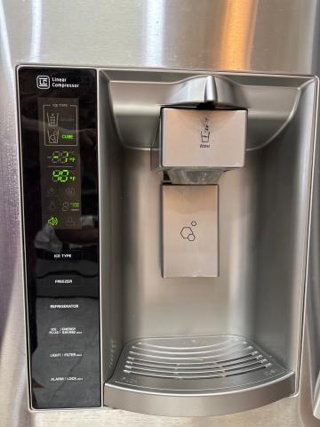 Some refrigerators have external digital displays that show settings in terms of temperature .