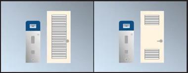Passive venting options for a heat pump water heater located in a closet or small room include: a fully louvered door, high and low transfer grilles, or a high transfer grille with a 0.75-inch door undercut 