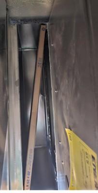 This air filter is too big for the air filter slot; the filter should not be installed diagonally; it should lay flat against the opening.