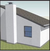 A masonry chimney is reconstructed to withstand seismic forces by completely retrofitting the firebox and chimney using light-frame construction on the top of the foundation 