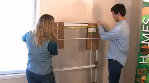 Measure the storm window to ensure it will fit the intended opening.