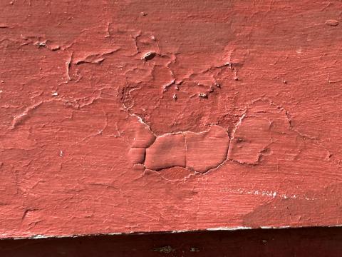 Bubbling, blistering, and peeling paint can be a sign of moisture damage in the wall beneath; when damp wood or fiber cement siding dries in the sun, the water vapor leaving the wall can lift the paint off the walls.