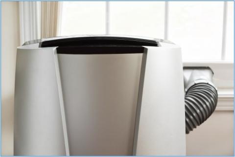 Portable air conditioners offer flexibility with where they are located, but usually need to be installed near a window as they require one or two intake/exhaust ducts connected to the exterior