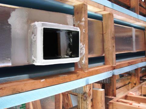 Pan stock is used to form a boot for future register installation