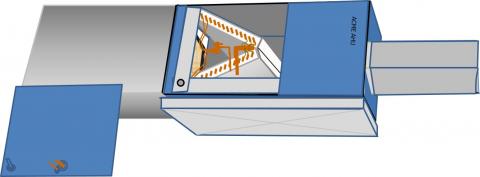 The drain pans sit below the cooling coil to catch condensate and direct it to a drain line