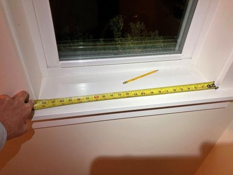 Measure the inside dimensions and depth of the window opening when ordering inside-mount cellular blinds.