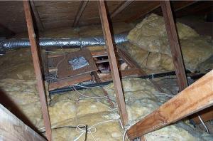 Wrong - This attic access hatch cover is not insulated