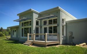 Unity Homes built this custom spec home in the cold climate in Walpole, NH, and certified it to DOE Zero Energy Ready Home specifications in 2017. 