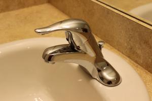 Right - EPA WaterSense-certified faucets help reduce water use.