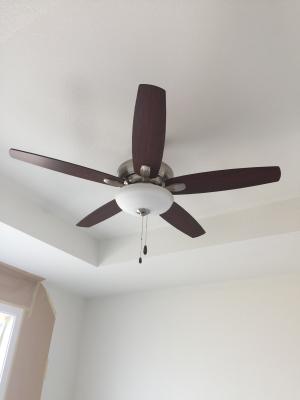 ENERGY STAR-rated ceiling fans save energy when operating and provide cooling movement to reduce the need for coolant-based air conditioning.