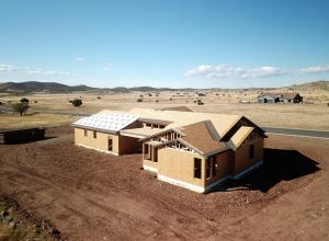 Right – A protective membrane has been installed in the valleys and at the eaves of this roof before installing underlayment.