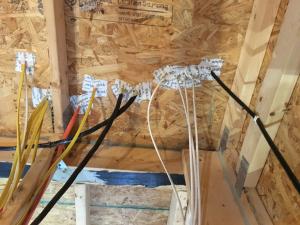 Right – Every wiring hole is sealed with tape.