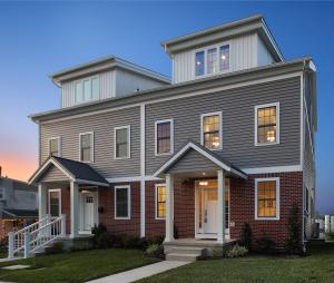 Alter Eco built this attached housing home in the mixed-humid climate in Bridgeport, PA, and certified it to DOE Zero Energy Ready Home specifications in 2020. 