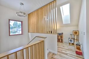 Right - Skylights can add natural light in rooms with limited wall space and if openable can provide desirable ventilation, especially when located at the top of stair wells. 