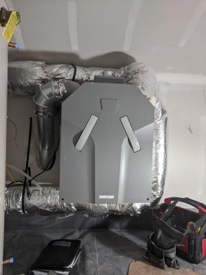 Wrong - Penetrations in walls for ducts should be air sealed to reduce air leakage. 