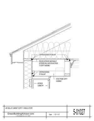 Installing a soffit in an exterior wall