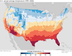 Temperatures in deep undisturbed soil at a given location are approximately equal to the annual average air temperature for that location